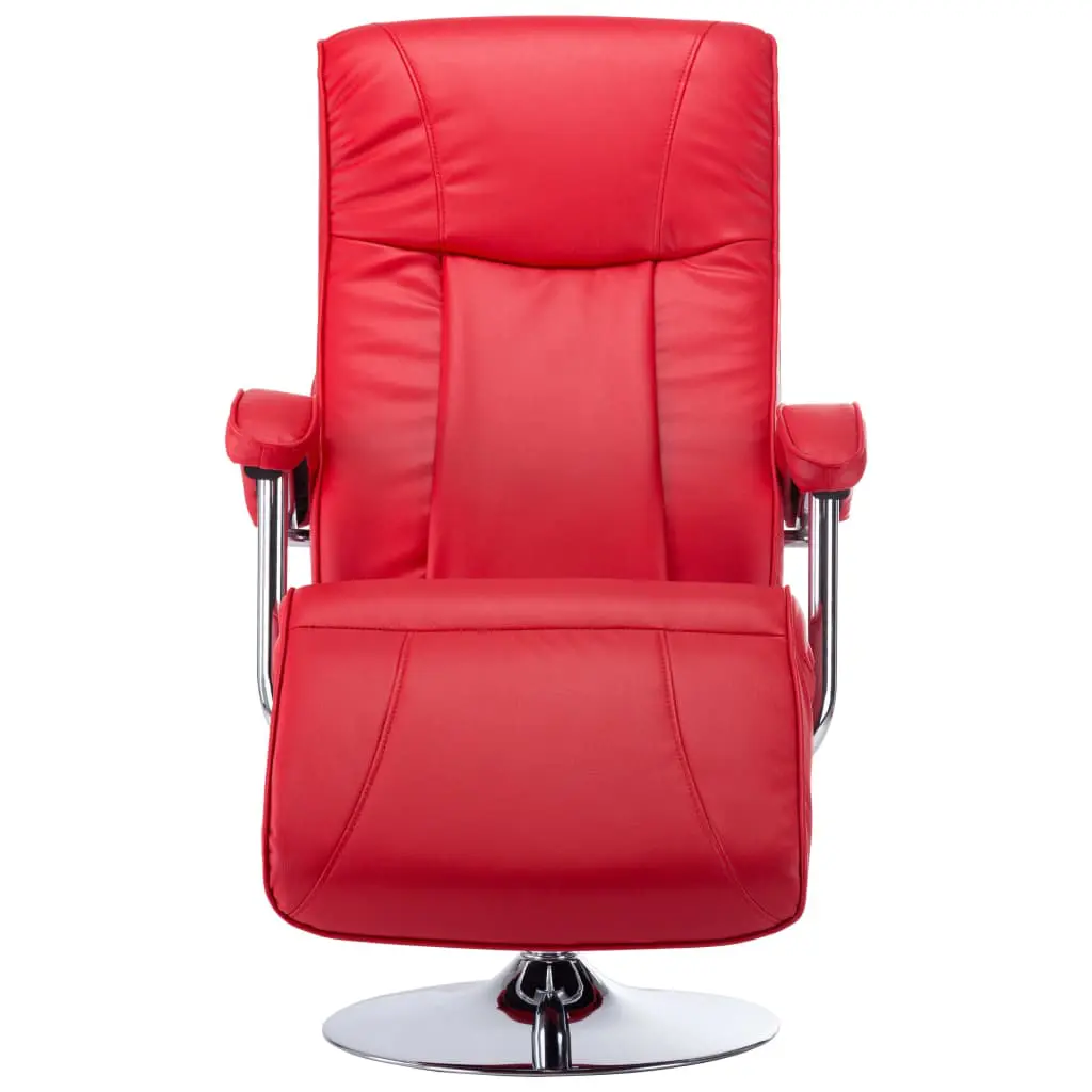 vidaXL TV Armchair Red Faux Leather