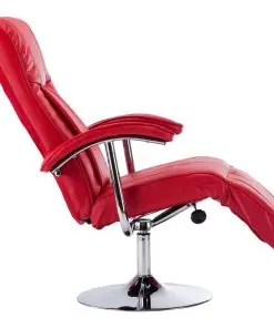 vidaXL TV Armchair Red Faux Leather