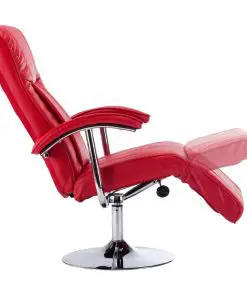 vidaXL TV Armchair Red Faux Leather