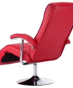 vidaXL TV Armchair Red Faux Leather
