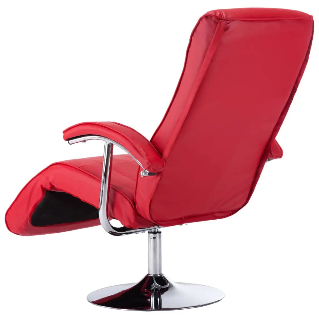 vidaXL TV Armchair Red Faux Leather