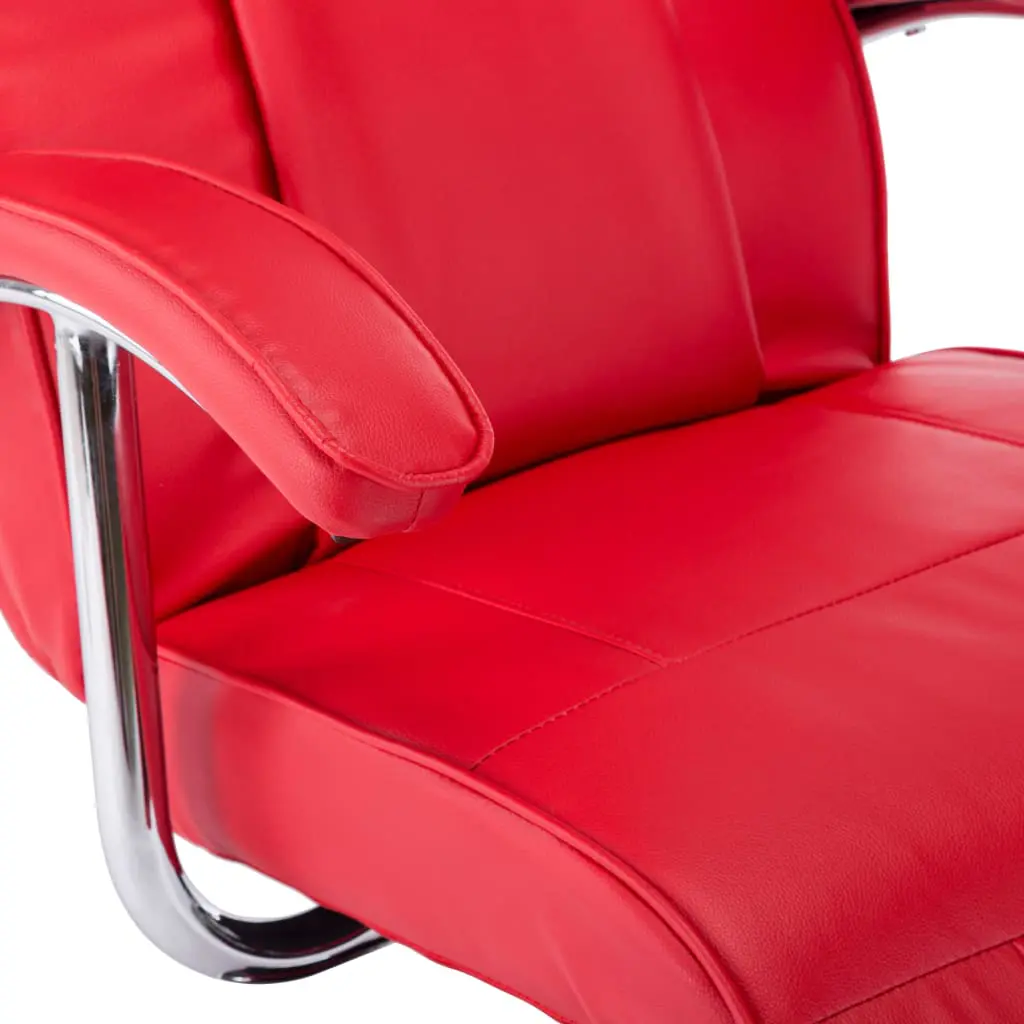 vidaXL TV Armchair Red Faux Leather