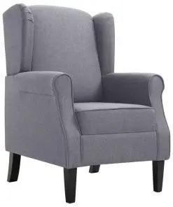 vidaXL Armchair Dark Grey Fabric