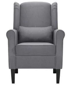 vidaXL Armchair Dark Grey Fabric
