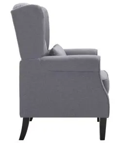 vidaXL Armchair Dark Grey Fabric
