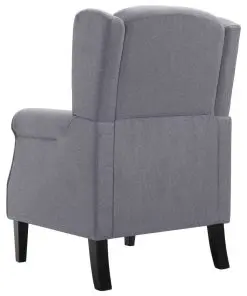 vidaXL Armchair Dark Grey Fabric