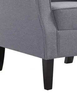 vidaXL Armchair Dark Grey Fabric