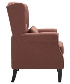 vidaXL Armchair Brown Fabric