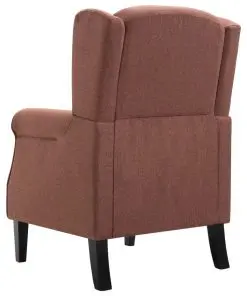 vidaXL Armchair Brown Fabric