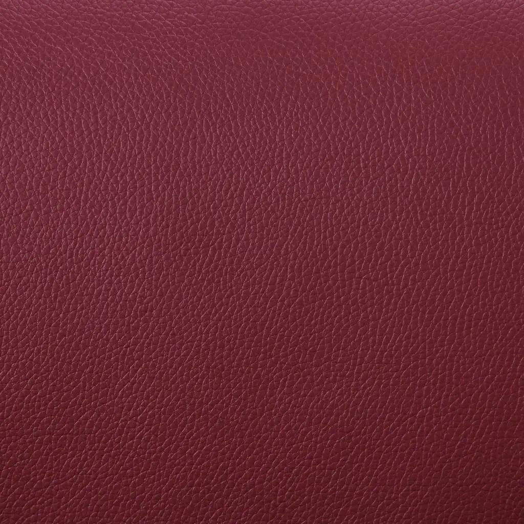 vidaXL Reclining Chair with Footstool Wine Red Faux Leather