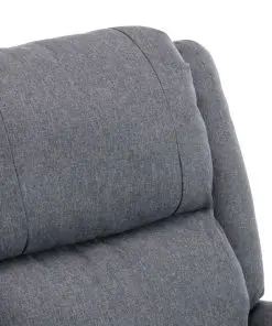 vidaXL TV Recliner Chair Dark Grey Fabric