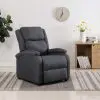 vidaXL TV Recliner Chair Dark Grey Fabric vidaXL TV Recliner Chair Dark Grey Fabric