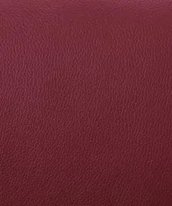 vidaXL Reclining Chair with Footstool Wine Red Faux Leather