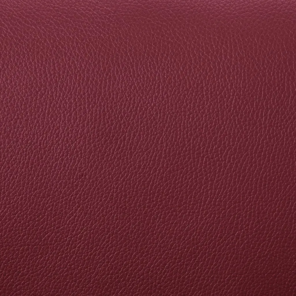 vidaXL Reclining Chair with Footstool Wine Red Faux Leather