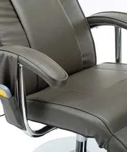 vidaXL Massage Chair Cream Grey Faux Leather