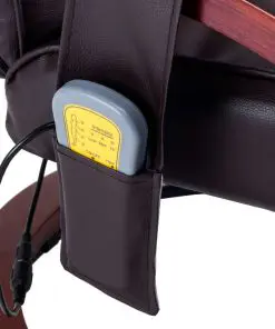 vidaXL Massage Recliner with Footstool Brown Faux Leather