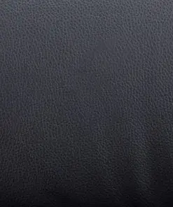 vidaXL TV Massage Recliner with Footstool Black Faux Leather