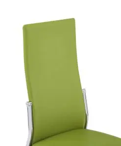 vidaXL Dining Chairs 2 pcs Green Faux Leather