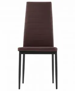 vidaXL Five Piece Dining Set Brown