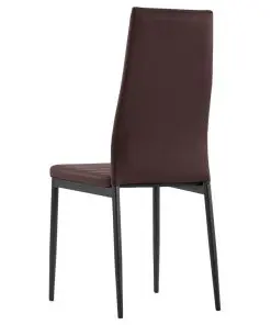 vidaXL Five Piece Dining Set Brown