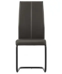 vidaXL Dining Chairs 2 pcs Brown Faux Leather