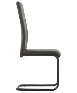 vidaXL Dining Chairs 4 pcs Brown Faux Leather