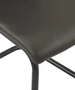 vidaXL Dining Chairs 4 pcs Brown Faux Leather