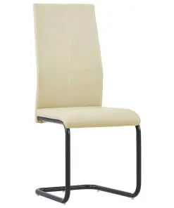 vidaXL Dining Chairs 2 pcs Cappuccino Faux Leather