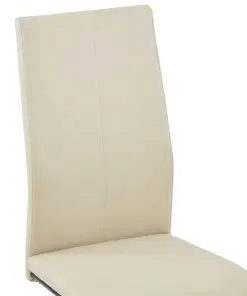 vidaXL Dining Chairs 2 pcs Cappuccino Faux Leather