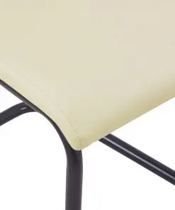vidaXL Dining Chairs 2 pcs Cappuccino Faux Leather