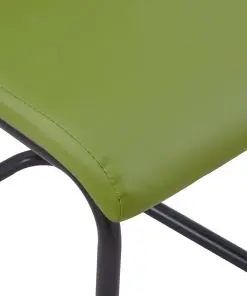 vidaXL Dining Chairs 4 pcs Green Faux Leather