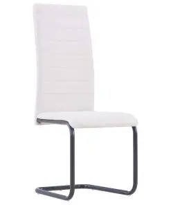 vidaXL Dining Chairs 4 pcs Cream Fabric