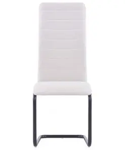 vidaXL Dining Chairs 4 pcs Cream Fabric