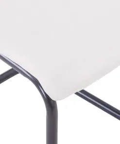 vidaXL Dining Chairs 4 pcs Cream Fabric