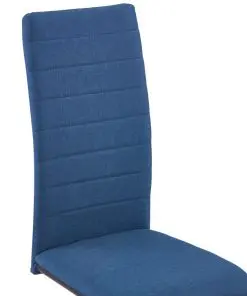 vidaXL Dining Chairs 4 pcs Blue Fabric