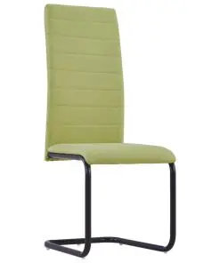 vidaXL Dining Chairs 4 pcs Green Fabric
