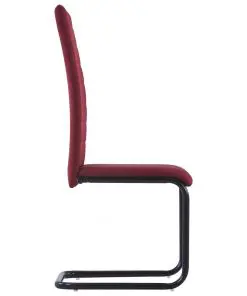 vidaXL Dining Chairs 2 pcs Wine Fabric