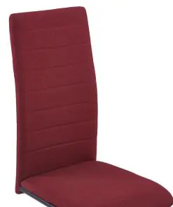 vidaXL Dining Chairs 4 pcs Wine Fabric