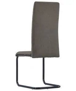 vidaXL Dining Chairs 4 pcs Taupe Fabric