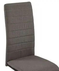 vidaXL Dining Chairs 4 pcs Taupe Fabric