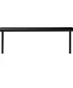 vidaXL Dining Table Black 200x100x75 cm Tempered Glass