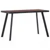 vidaXL Dining Table Dark Wood and Black 120x60x75 cm MDF vidaXL Dining Table Dark Wood and Black 120x60x75 cm MDF