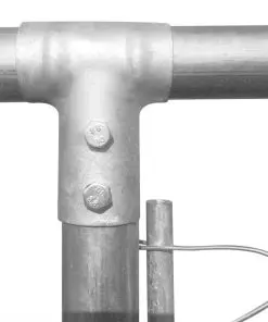 vidaXL Outdoor Dog Kennel Galvanised Steel 570x570x185 cm