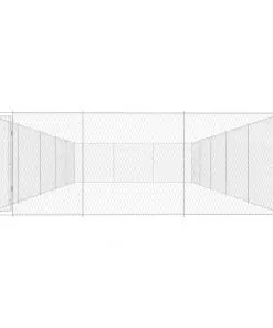 vidaXL Outdoor Dog Kennel Galvanised Steel 950x570x185 cm