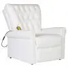 vidaXL Massage Recliner Chair White Faux Leather vidaXL Massage Recliner Chair White Faux Leather