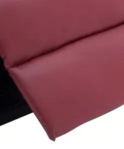 vidaXL Massage Recliner Chair Wine Red Faux Leather