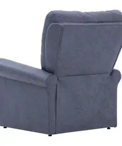 vidaXL Massage Recliner Chair Grey Faux Suede Leather