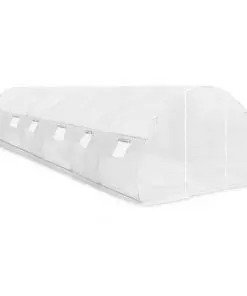 vidaXL Greenhouse with Steel Foundation 27m? 900x300x200 cm