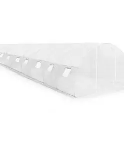 vidaXL Greenhouse with Steel Foundation 36m? 1200x300x200 cm