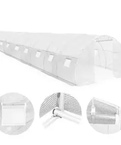 vidaXL Greenhouse with Steel Foundation 36m? 1200x300x200 cm
